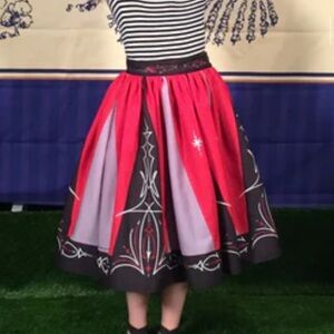 💎 RARE Oblong Box Shop Pinstripe Swing Skirt